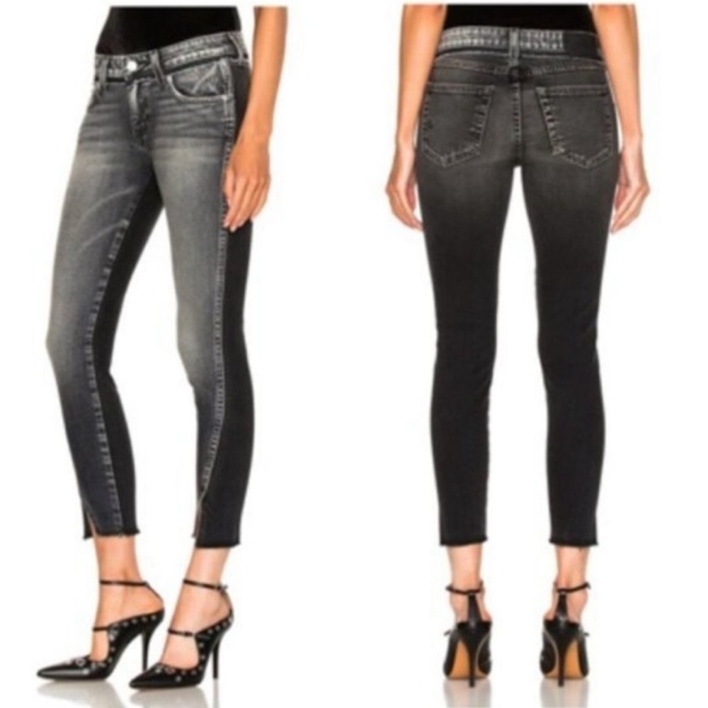 AMO Twisted Two Toned Jeans Dark & Stormy